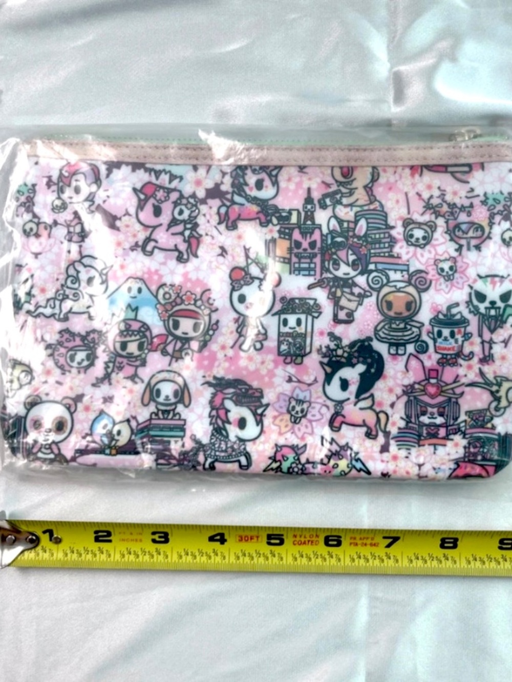 Tokidoki Hanami Picnic Dome Zip Pouch Wristlet Clutch Purse SDCC 2022 Cherry Blo